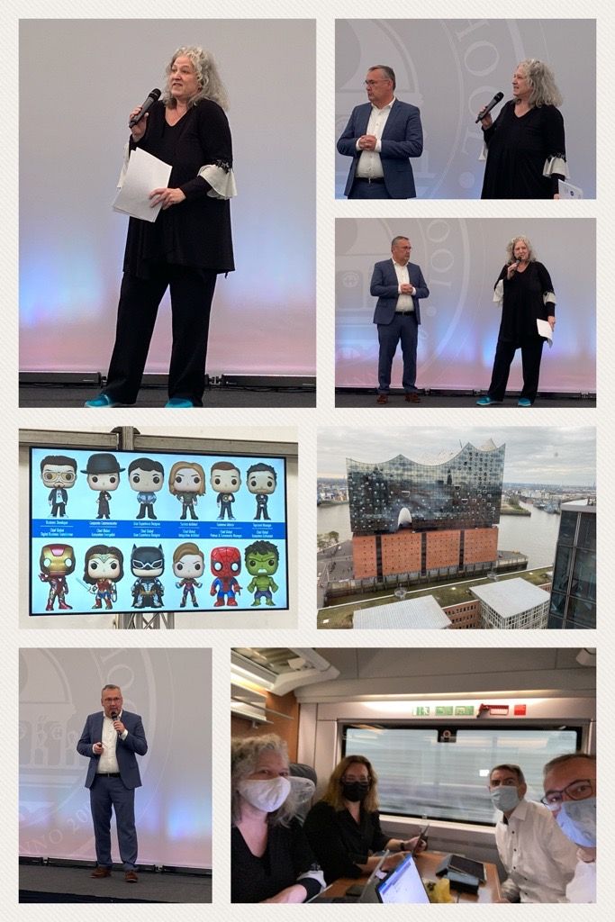 Sandra and I singing and dancing at Bucerius Innovation Day